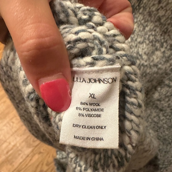 Ulla Johnson Luisa Marbled Wool Blend Sweater Sz XL - Picture 5 of 6